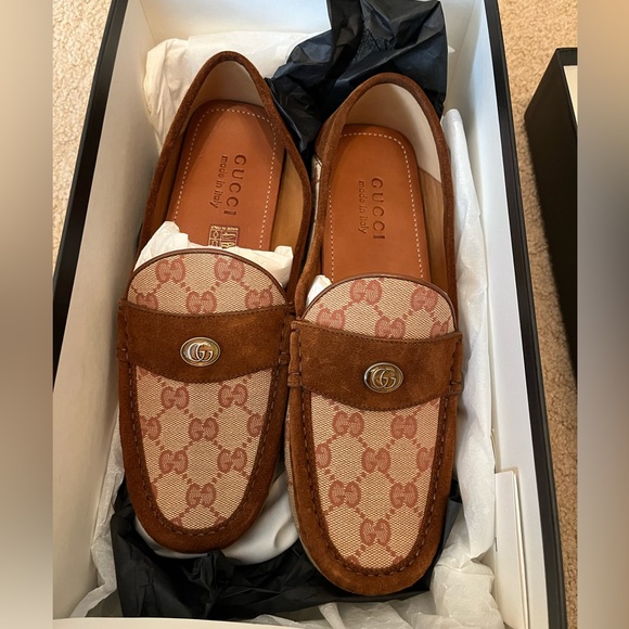 Brand new, in box Gucci men's driver moccasin loafers size 8.5 (US 9) - Picture 8 of 11